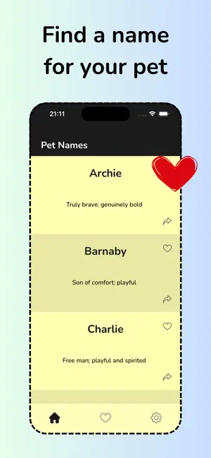 Petnick - Pet Name Finder screenshot 1