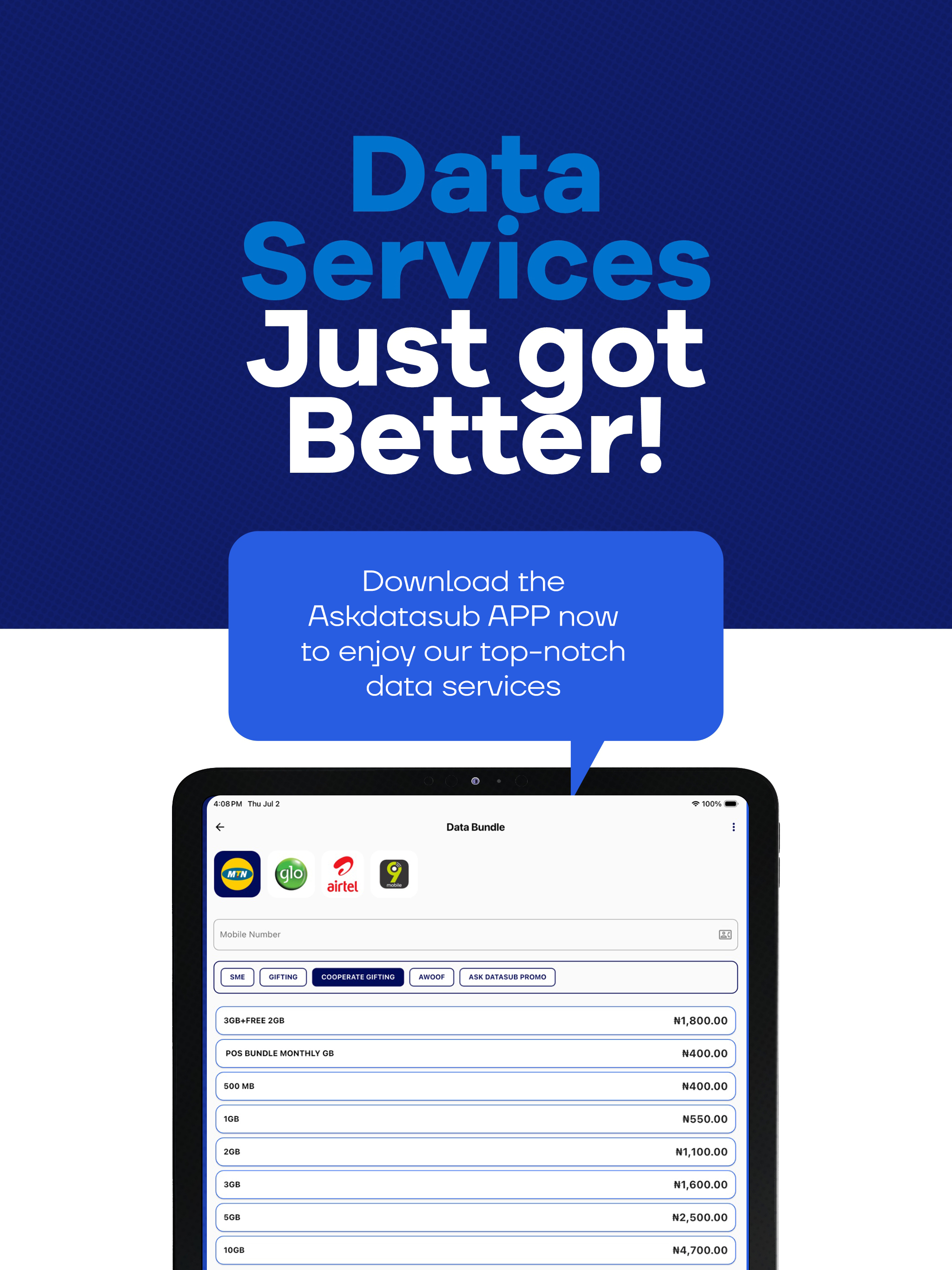 Askdatasub screenshot 11