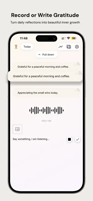 Deerly: Gratitude Journal screenshot 2
