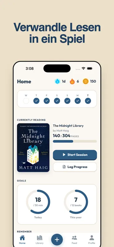BookQuest: Lesetracker & Ziele screenshot 1 of 8