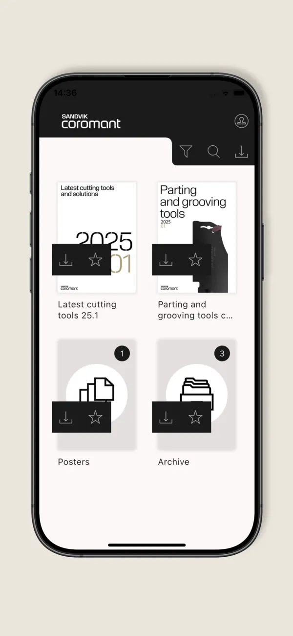 Screenshot #1 pour ePub – Sandvik Coromant