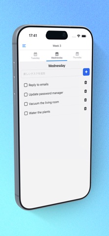 Weekly-Monthly-Todo iPhone screenshot