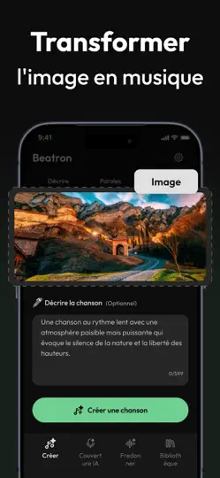 Capture d'écran de Beatron : Générateur AI sur iPhone 6