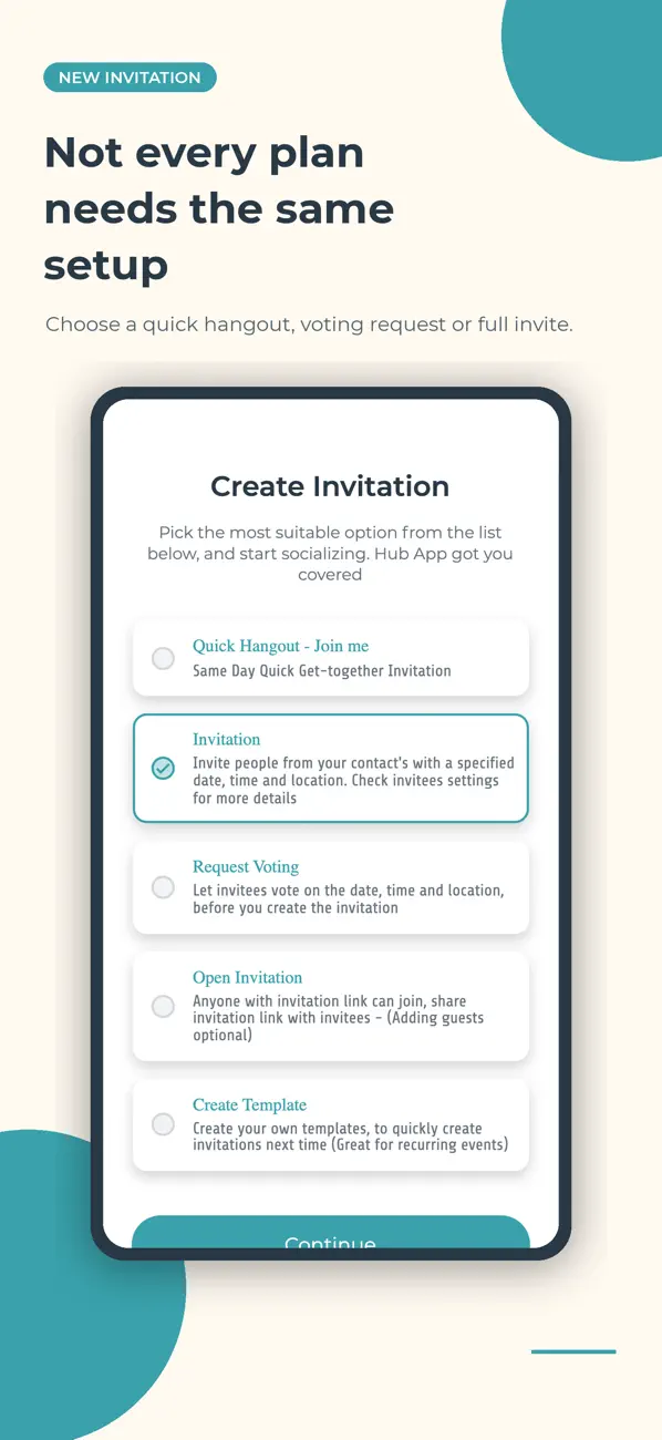 Screenshot #2 pour Hub App: Invites & RSVPs