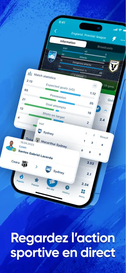 Screenshot 6 di 6 di 1xBet Cameroun: Paris Sportif