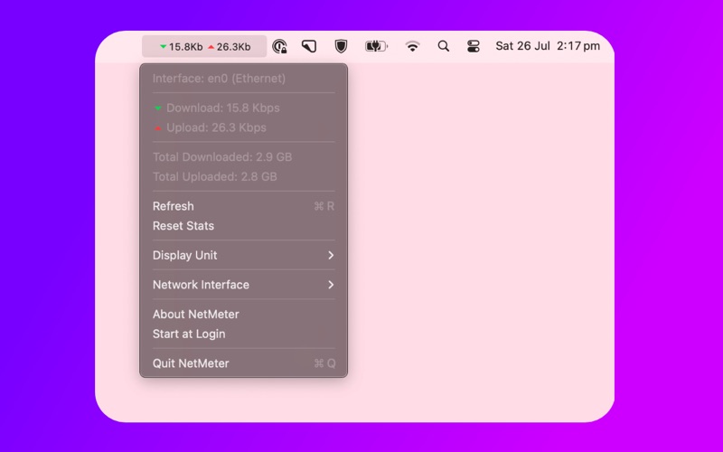 NetMeter app screenshot 2