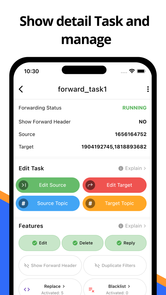 #3. AutoForward For Telegram (iOS) 由: Tien Bui Manh