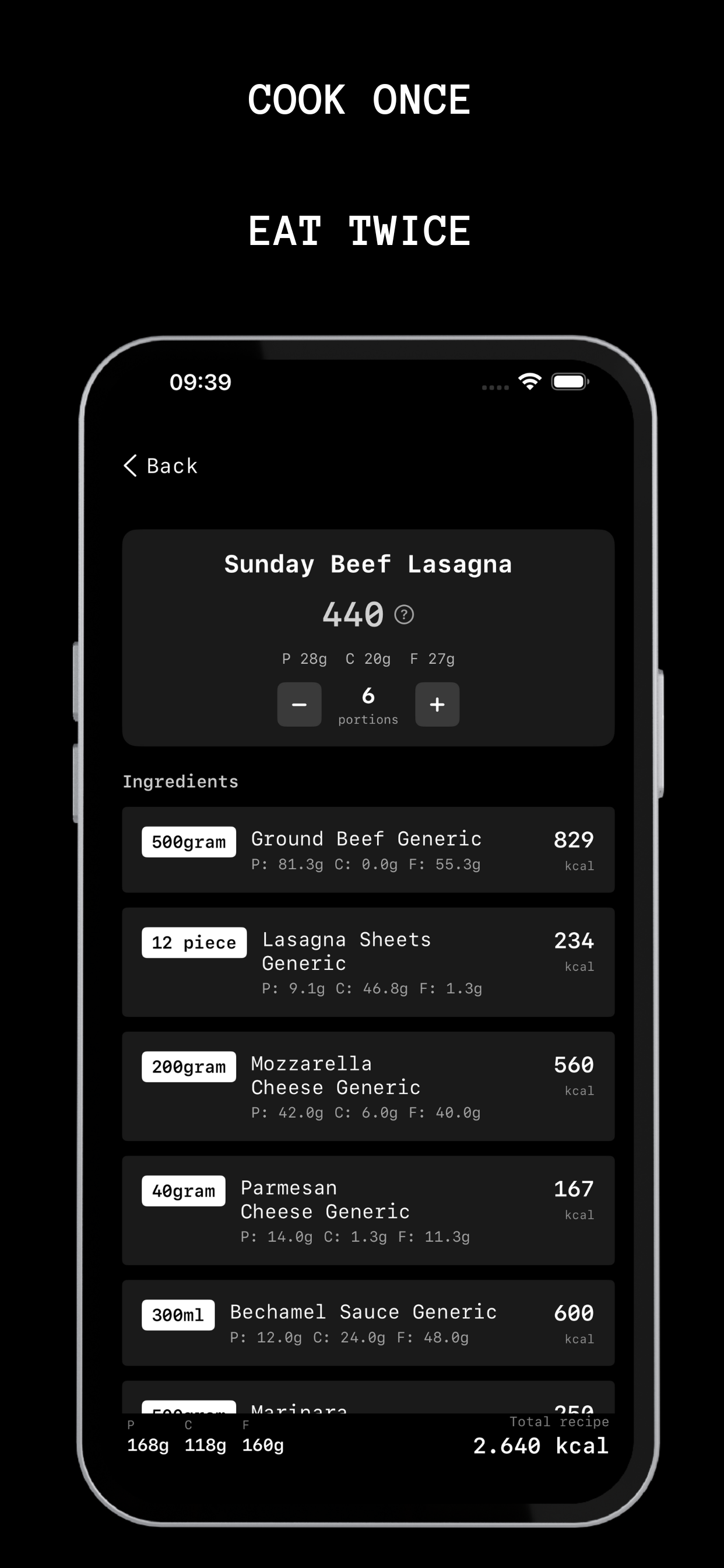 LEFT: Calorie & Macro Tracker screenshot 3