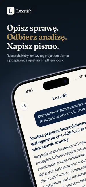 Lexedit: AI research prawny screenshot 1