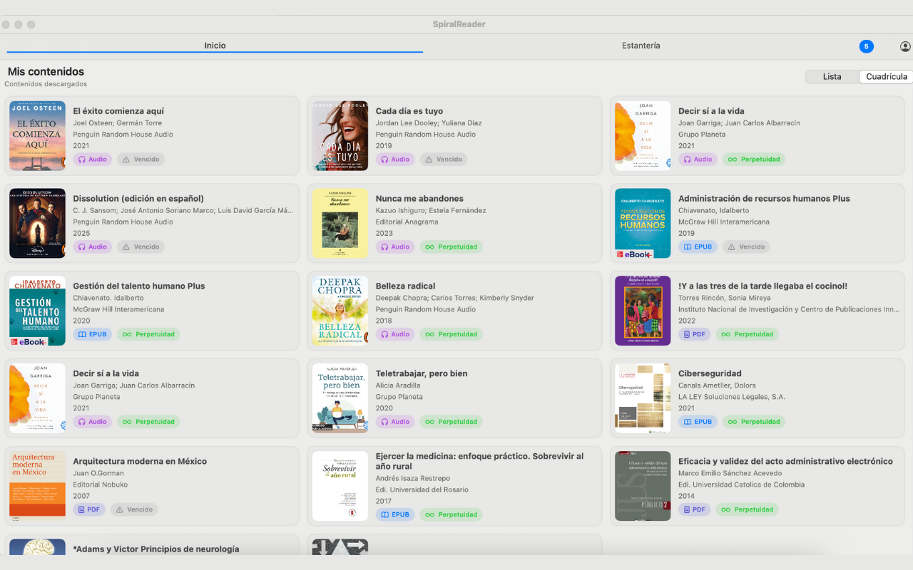 Spiral Reader MI