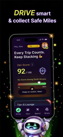 Zenlit: Drive, Earn and Save iPhone screenshot