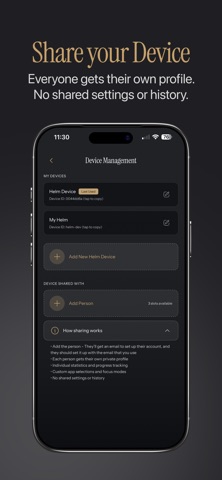Helm — Your Phone, Your Terms iPhone screenshot