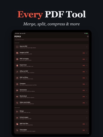 PDF Toolbox: Merge & Split iPad screenshot