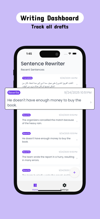 Rewrite: Grammar Checker Screenshot 1 of 4