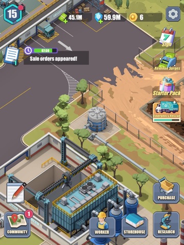 Idle Trash Tycoon iPad screenshot
