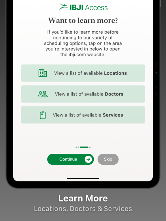 IBJI Access iPad screenshot 4 - Health & Fitness app