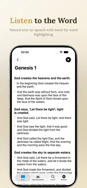 Holy Bible KJV: Audio Offline screenshot 3