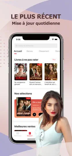 Capture d'écran de ReadNow: Livres Audio & Romans sur iPhone 4