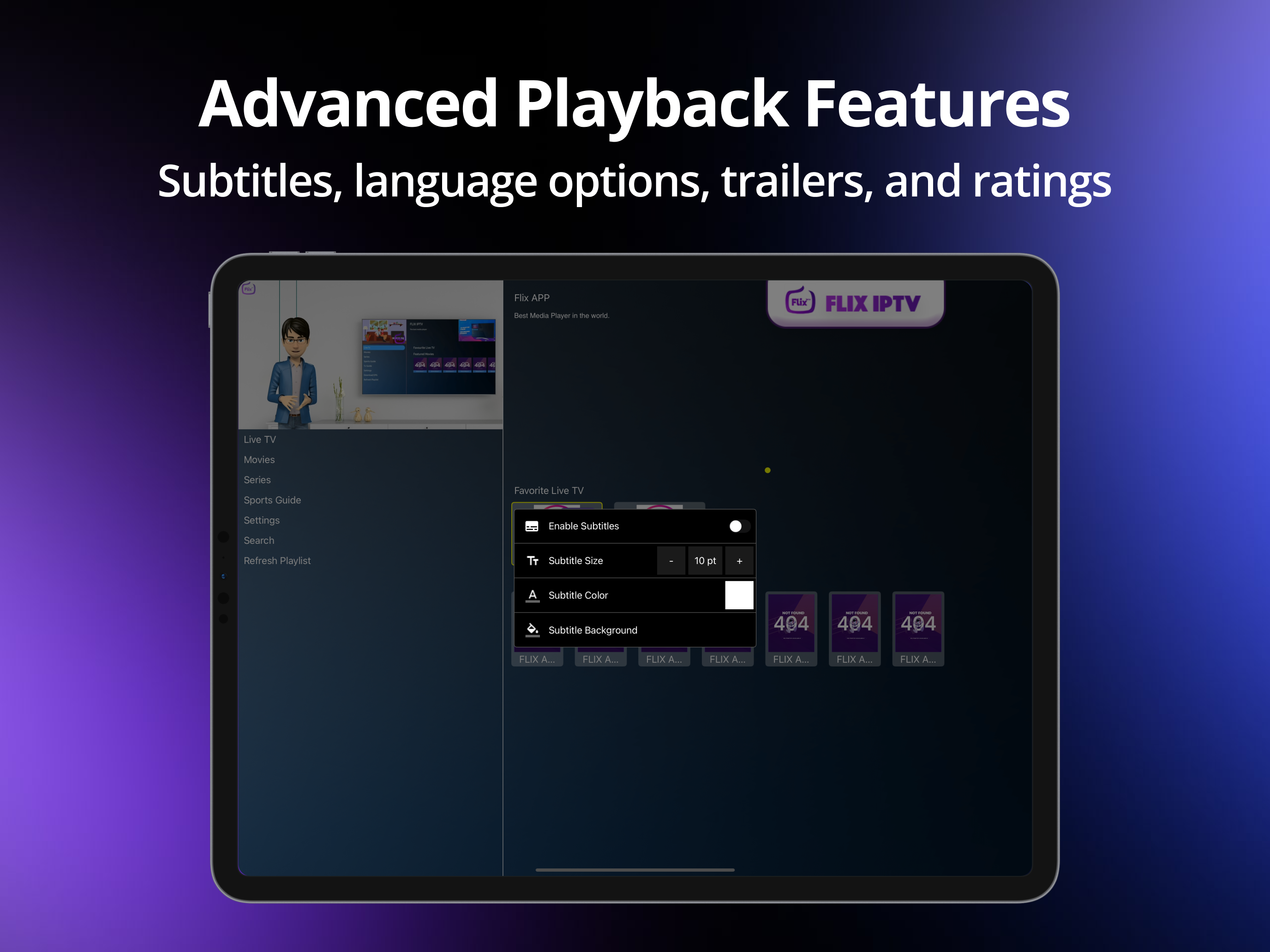 Flix IPTV – m3u IPTV Player screenshot 10