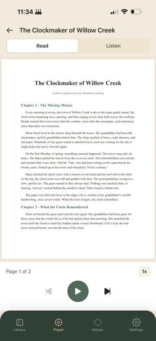 ReadCast : Audio Reader Screenshot 3 of 4