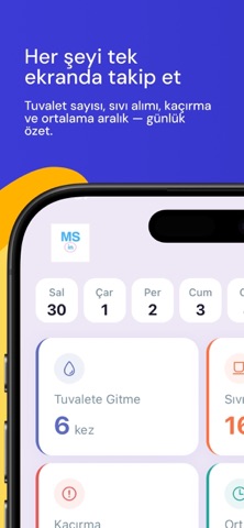 MSİn - Mesane Takibi iPhone screenshot