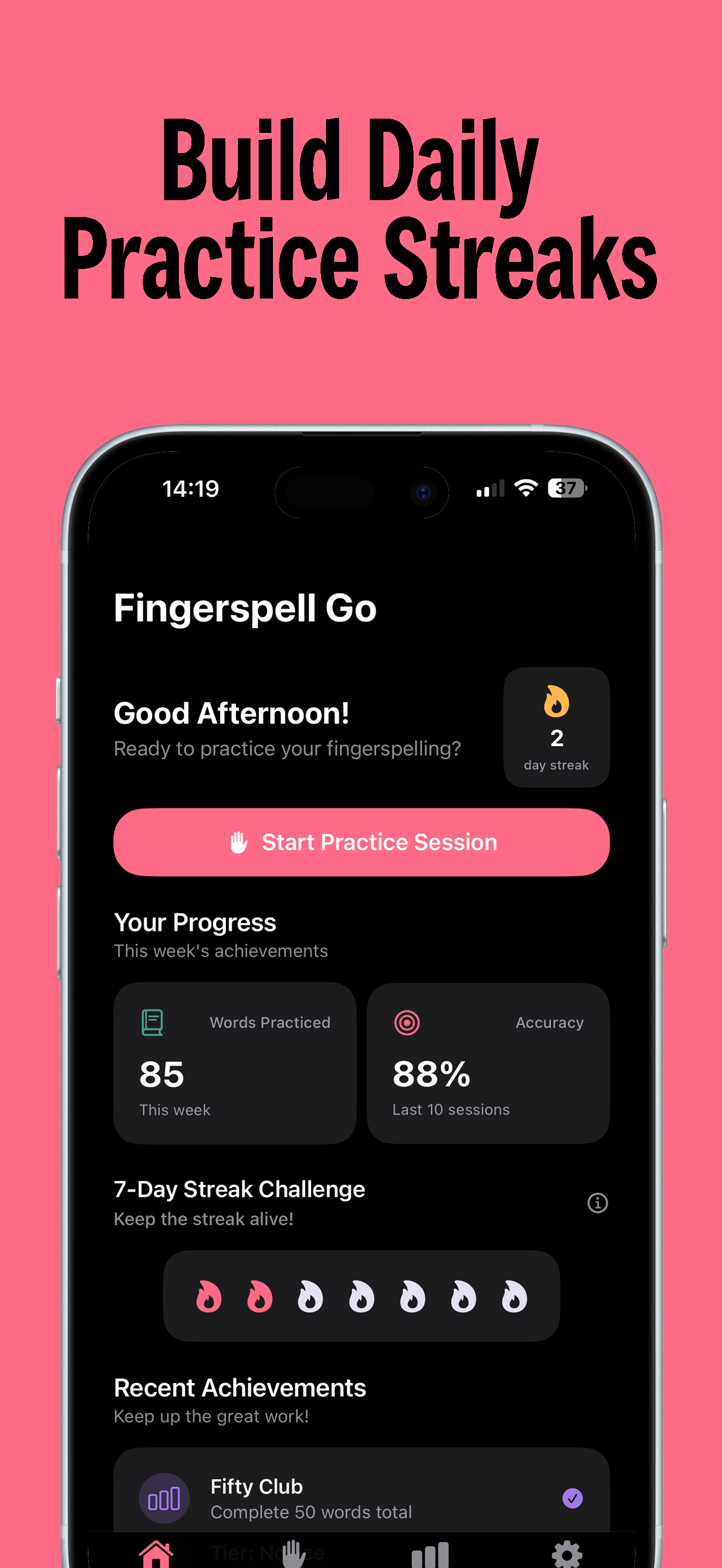 Fingerspell Go