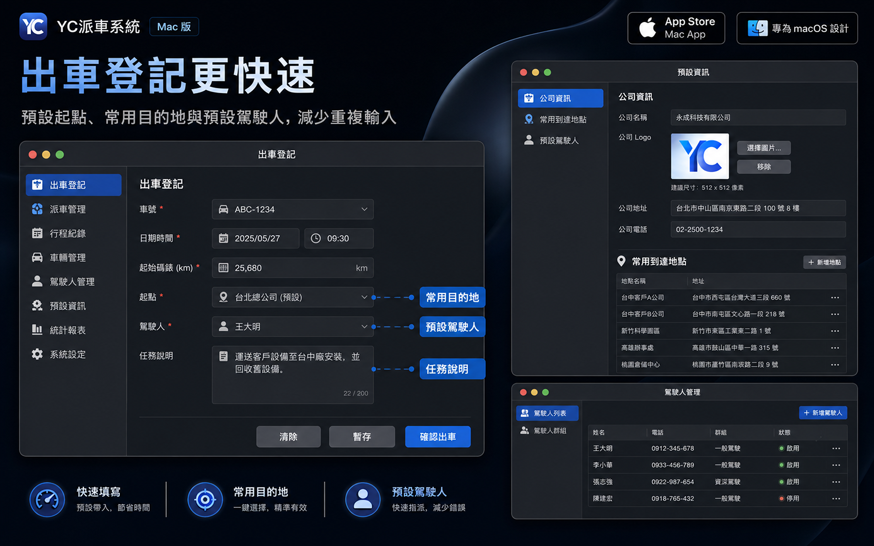 YC派車系統