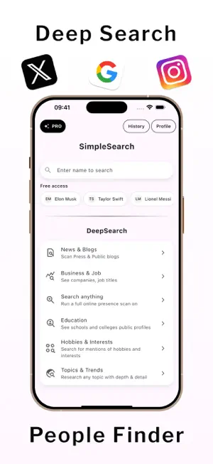 Deepsearch AI: People Finder screenshot 1