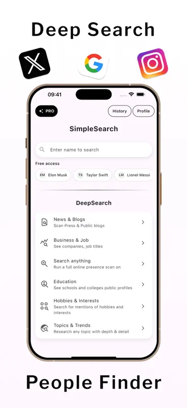 Deepsearch AI: People Finder screenshot 1 of 6