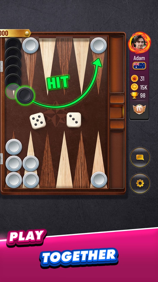 #8. Backgammon Plus - Board Games (iOS) di: Zynga Inc.