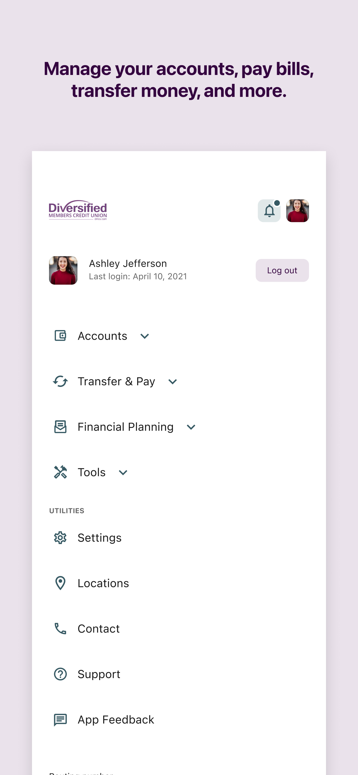 Diversified Members CU screenshot 5