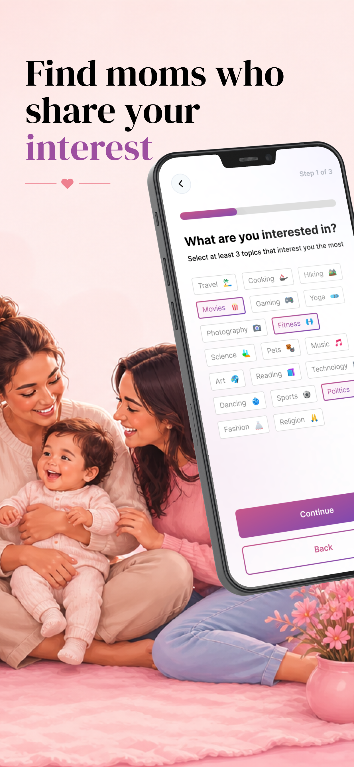 BeSocial: A Community for Moms screenshot 3
