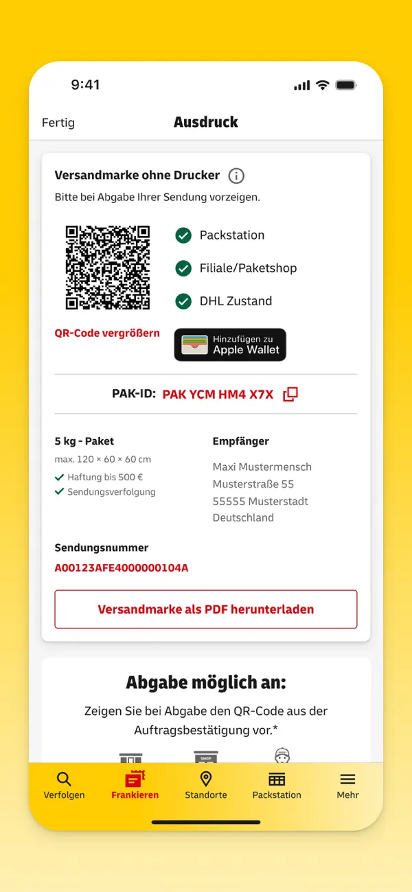 Post & DHL Screenshot 4