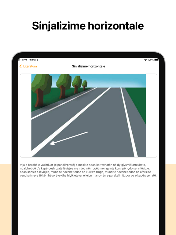 Autoshkolla Shqipëri - Testet iPad screenshot 5 - Education app