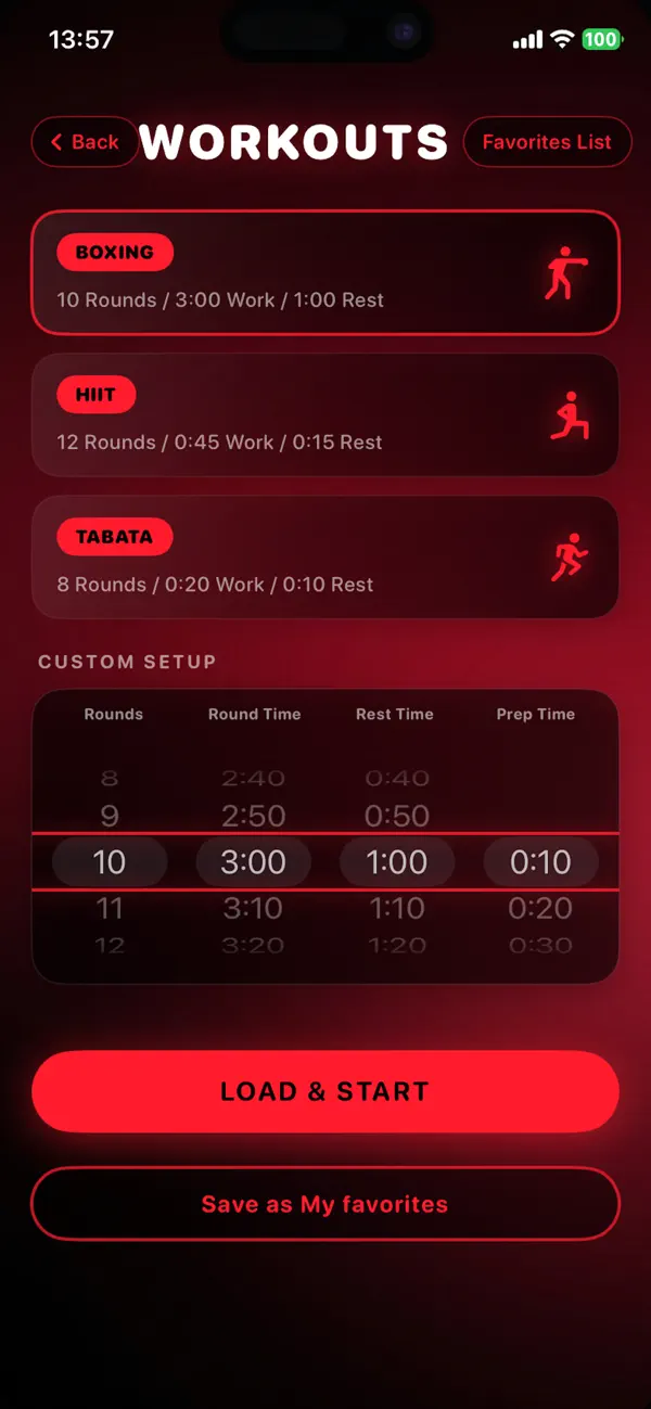 Screenshot #3 pour RoundFlow Boxing Timer