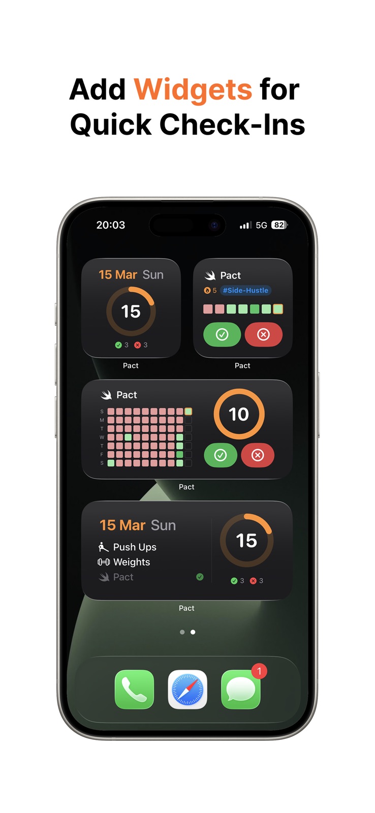Habit Tracker: Pact iphone screenshot 4
