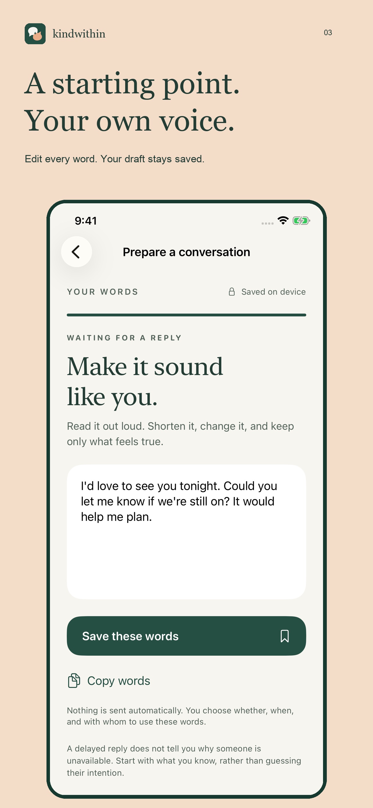 Screenshot 3 of KindWithin: Find Your Words