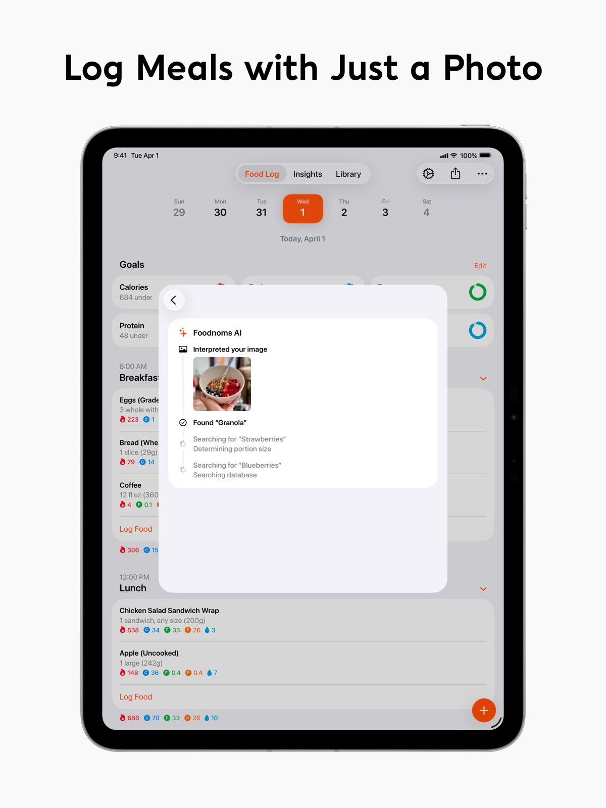 Nutrition Tracker: Foodnoms ipad screenshot 4