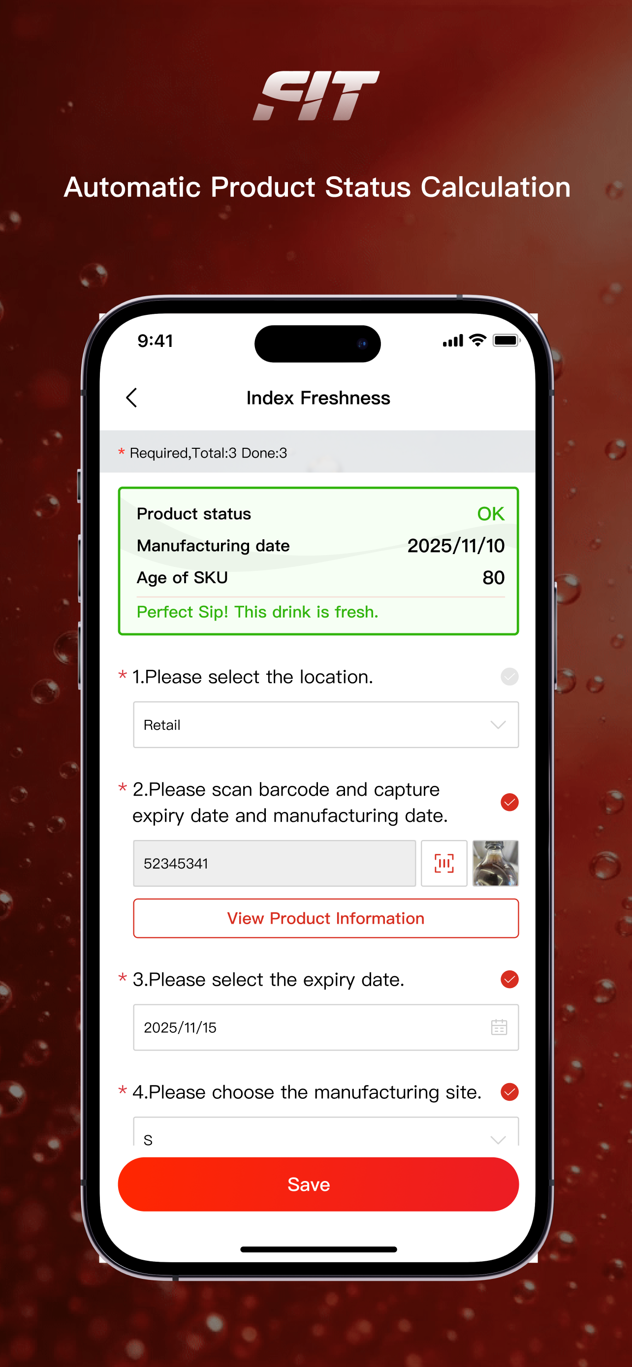 FIT - Freshness Index Tracker