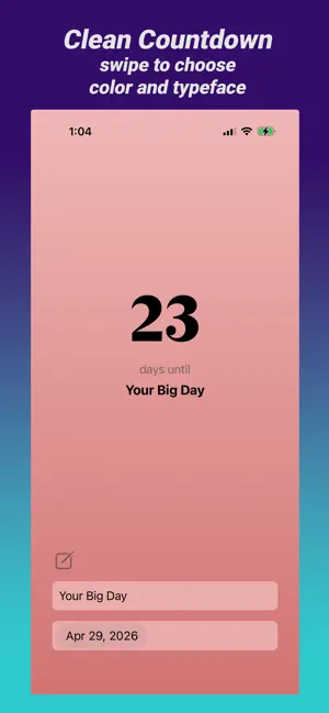 Clean Countdown Widget screenshot 4