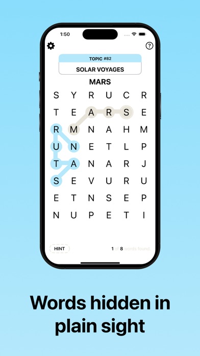 Topics: Hidden Word Search! Screenshot 1 - AppWisp.com