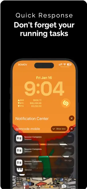 OpenCode Mobile App iPhone screenshot 3