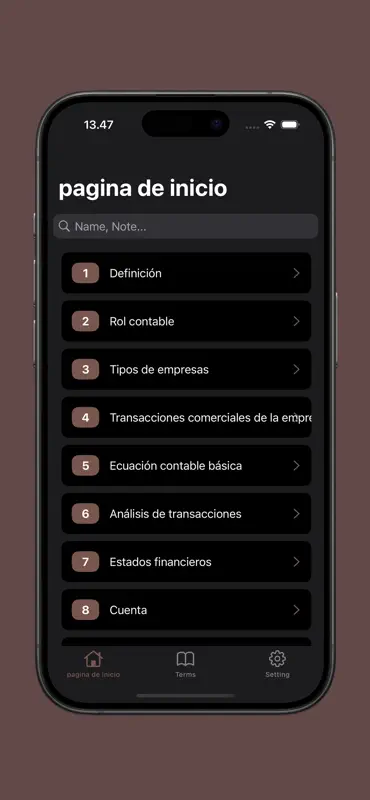 Aprendizaje de contabilidad screenshot 1 of 10