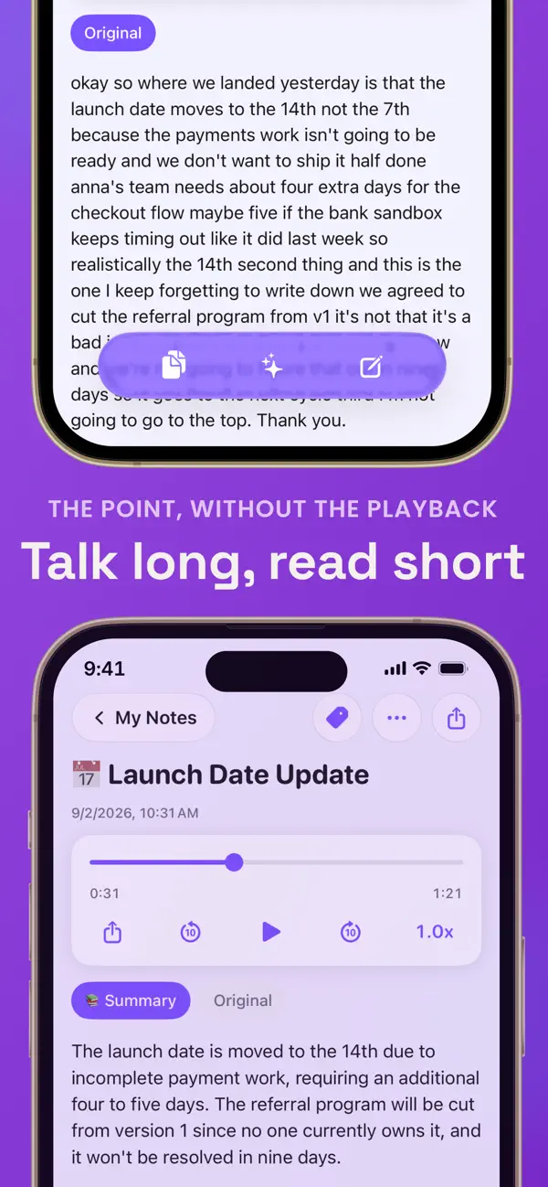 Screenshot #2 pour AI Note Taker – Voice to Text