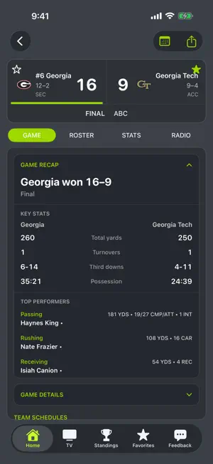 Georgia Tech Football screenshot 3