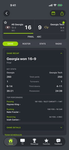 Georgia Tech Football app screenshot 3
