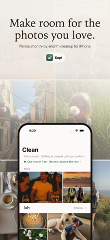 Kept: Photo Cleanup & Space Screenshot 1 of 5