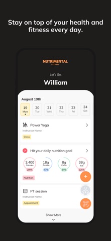 Nutrimental Fitness screenshot