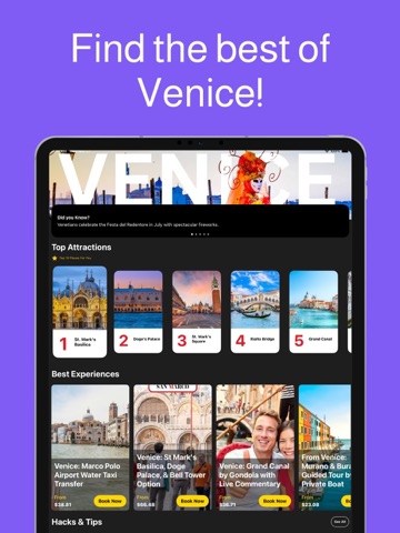 Venice Travel Guide .. iPad screenshot