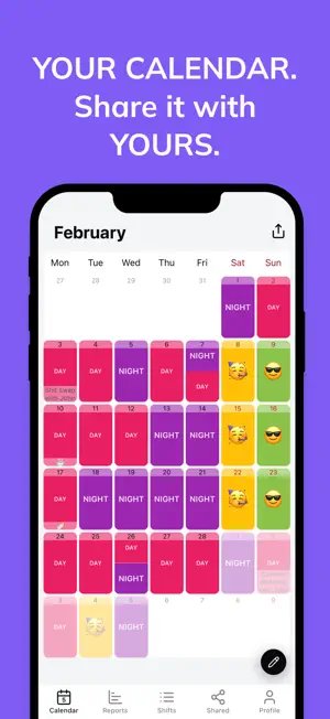 Shifts Calendar (Shifty) screenshot 2